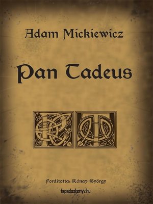 cover image of Pan Tadeus